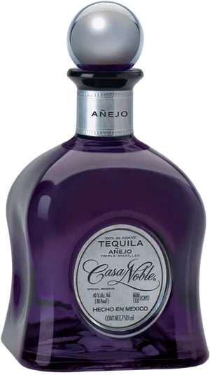 Casa Noble Anejo Tequila Bottle PNG image