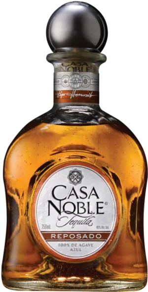 Casa Noble Reposado Tequila Bottle PNG image