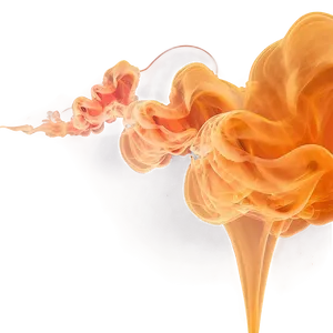 Cascading Orange Smoke PNG Wdc77