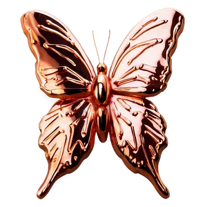 Cascading Rose Gold Butterfly PNG Jic PNG