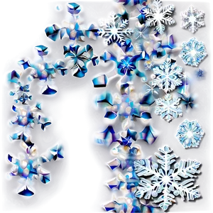 Cascading Snowflake Effect Png 63 PNG image