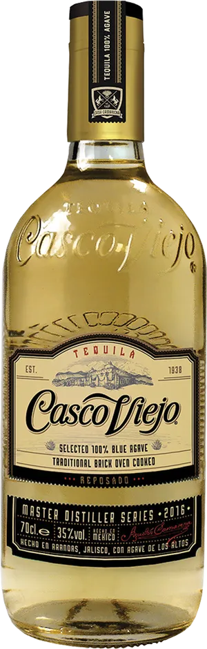 Casco Viejo Reposado Tequila Bottle PNG image