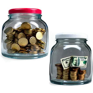 Cash Savings Jar Png 05242024 PNG image