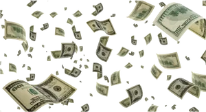 Cash Windfall Falling Money Background PNG image