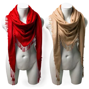 Cashmere Red Scarf PNG Tjy2