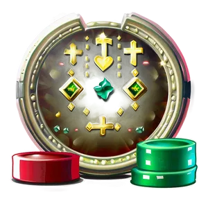 Casino Chipand Spinning Roulette Wheel PNG