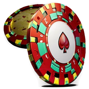 Casino Chips Spread PNG 06122024