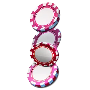 Casino Chips Stack Vector PNG Viw PNG