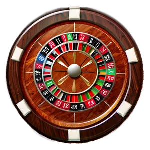 Casino Roulette Wheel Top View PNG