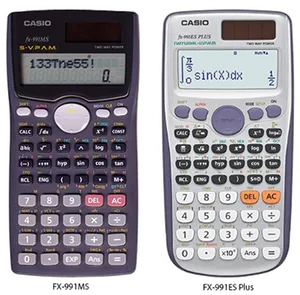Casio Scientific Calculators Comparison PNG image