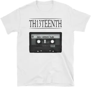 Cassette Tape Graphic T Shirt Design PNG image