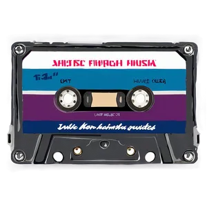Cassette Tape With Label PNG Ihw
