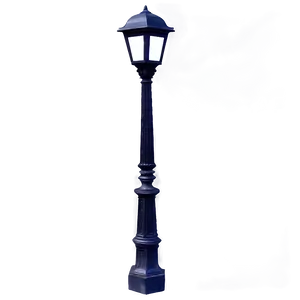 Cast Iron Black Light Post PNG Sqj74 PNG