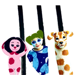 Cast With Animal Stickers Png Hpd PNG image