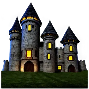 Castle At Night PNG Dys