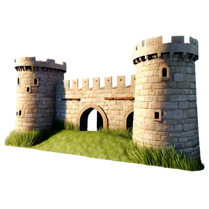 Castle Battlements PNG 05032024