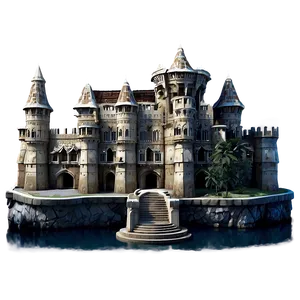Castle By The Sea PNG 45