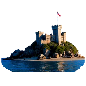 Castle By The Sea PNG Nlw18