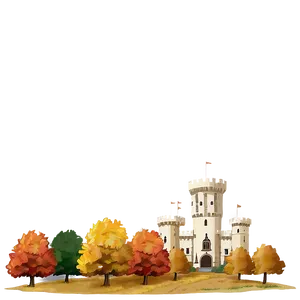 Castle In Autumn PNG 71