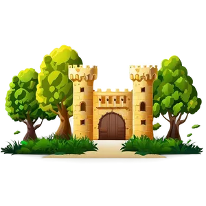 Castle In Forest PNG 96