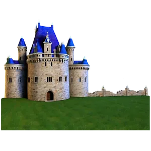 Castle In Meadow PNG 05032024 PNG