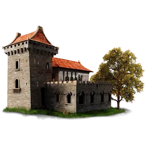 Castle In Sunset PNG Xmv58