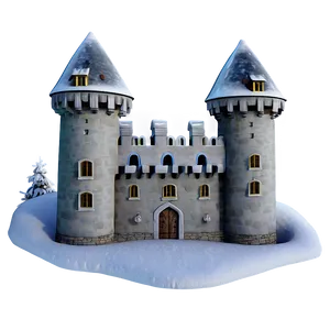 Castle In Winter PNG 19