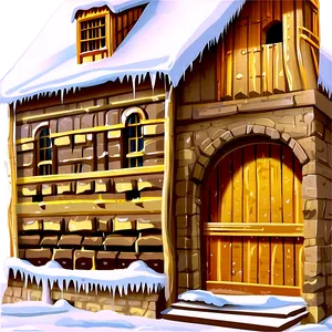 Castle In Winter PNG Svc
