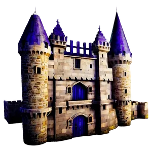 Castle Silhouette PNG 05032024