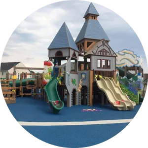 Castle Themed Playground Equipment PNG image