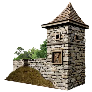 Castle Wall PNG 05032024