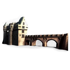 Castle With Bridge PNG 05032024