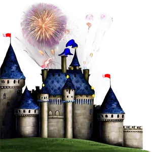 Castle With Fireworks Png Txs70 PNG image