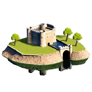 Castle With Moat PNG 37