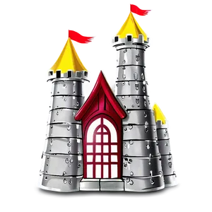 Castle With Towers PNG 05032024