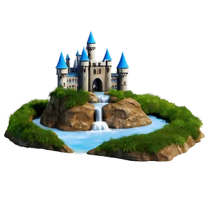 Castle With Waterfall PNG 76 PNG