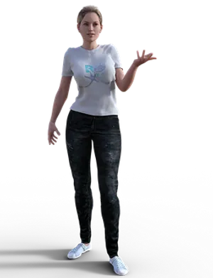Casual Attire3 D Woman Model