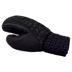 Casual Black Mittens Png 06282024 PNG image