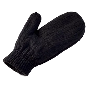 Casual Black Mittens Png Tbi45 PNG image