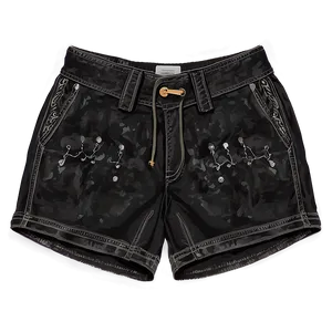 Casual Black Shorts Png 28 PNG image