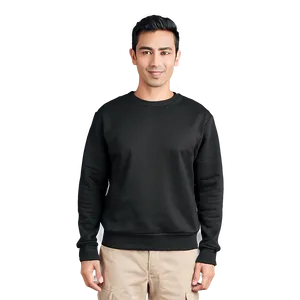 Casual Black Sweatshirt Outfit Png 64 PNG image