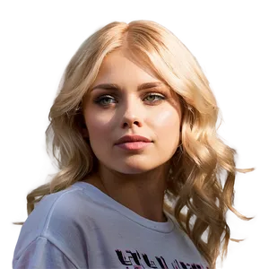 Casual Blonde Hair Look Png 05252024 PNG image