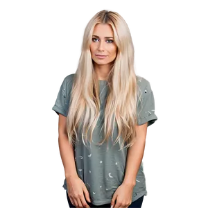 Casual Blonde Hair Look PNG 8 PNG
