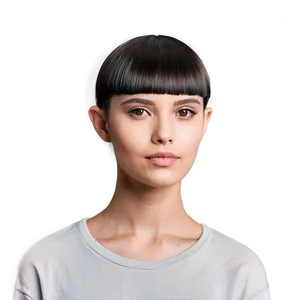 Casual Bowl Haircut Style PNG Imc92 PNG