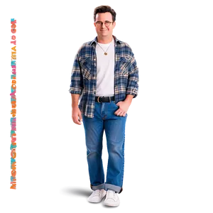 Casual Chandler Bing Outfit PNG 06242024