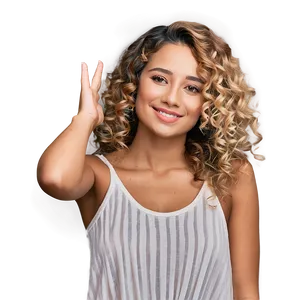 Casual Curly Hair Day PNG Dlm PNG