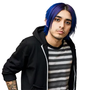 Casual Emo Hair Look PNG Dok80 PNG
