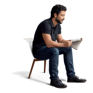 Casual Man Sitting Png 51 PNG image