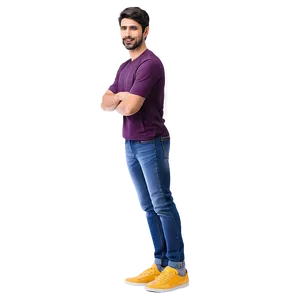 Casual Man Standing Illustration Png Lpp18 PNG image
