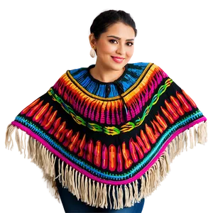 Casual Mexican Poncho Wear Png Tfi64 PNG image